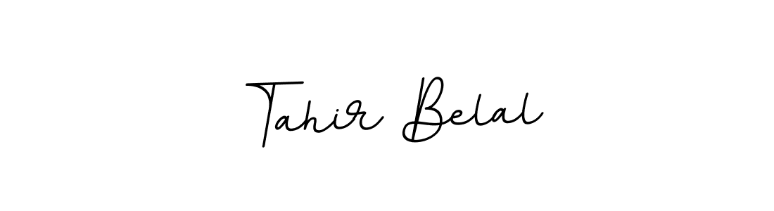 Design your own signature with our free online signature maker. With this signature software, you can create a handwritten (BallpointsItalic-DORy9) signature for name Tahir Belal. Tahir Belal signature style 11 images and pictures png