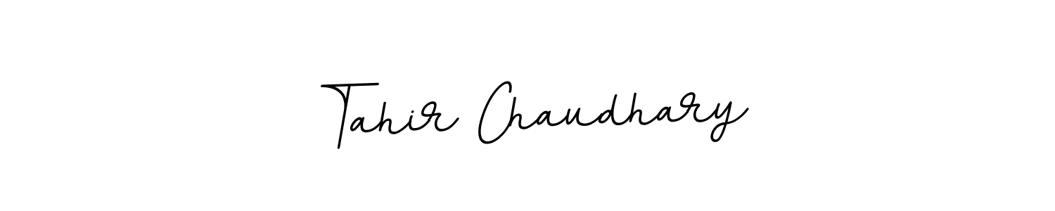 Make a beautiful signature design for name Tahir Chaudhary. With this signature (BallpointsItalic-DORy9) style, you can create a handwritten signature for free. Tahir Chaudhary signature style 11 images and pictures png