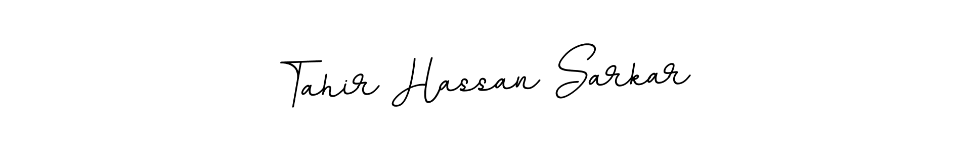 Create a beautiful signature design for name Tahir Hassan Sarkar. With this signature (BallpointsItalic-DORy9) fonts, you can make a handwritten signature for free. Tahir Hassan Sarkar signature style 11 images and pictures png