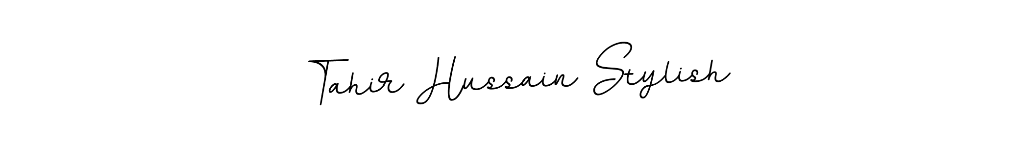 How to make Tahir Hussain Stylish name signature. Use BallpointsItalic-DORy9 style for creating short signs online. This is the latest handwritten sign. Tahir Hussain Stylish signature style 11 images and pictures png