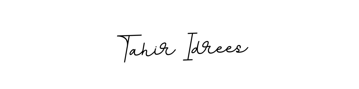 How to make Tahir Idrees name signature. Use BallpointsItalic-DORy9 style for creating short signs online. This is the latest handwritten sign. Tahir Idrees signature style 11 images and pictures png