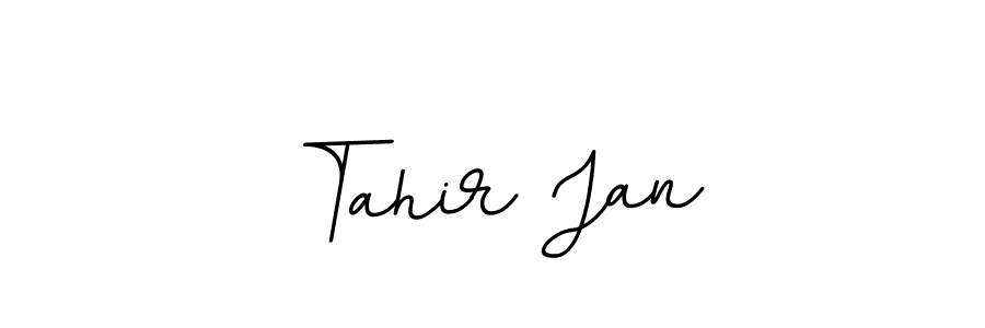 How to make Tahir Jan name signature. Use BallpointsItalic-DORy9 style for creating short signs online. This is the latest handwritten sign. Tahir Jan signature style 11 images and pictures png