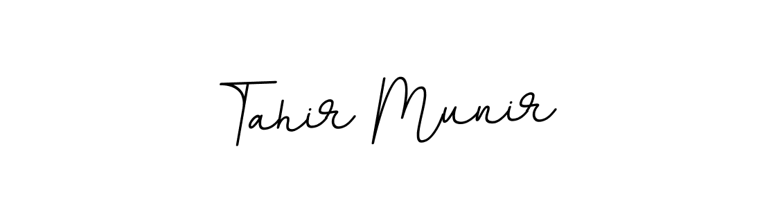 How to make Tahir Munir name signature. Use BallpointsItalic-DORy9 style for creating short signs online. This is the latest handwritten sign. Tahir Munir signature style 11 images and pictures png