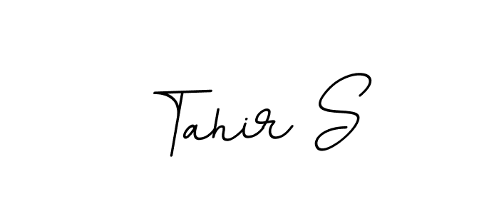 You should practise on your own different ways (BallpointsItalic-DORy9) to write your name (Tahir S) in signature. don't let someone else do it for you. Tahir S signature style 11 images and pictures png