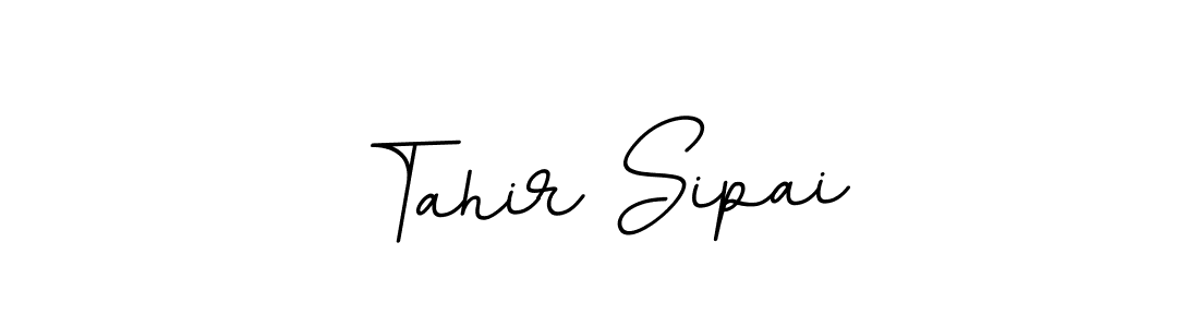 How to make Tahir Sipai name signature. Use BallpointsItalic-DORy9 style for creating short signs online. This is the latest handwritten sign. Tahir Sipai signature style 11 images and pictures png