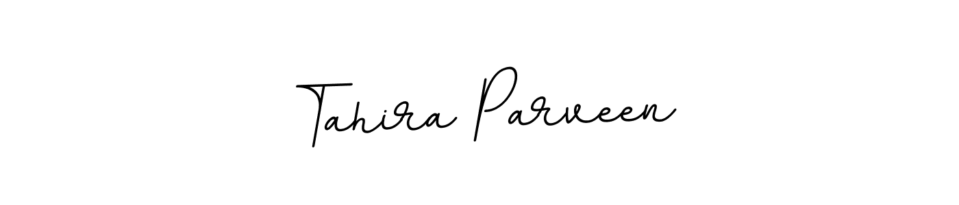 Design your own signature with our free online signature maker. With this signature software, you can create a handwritten (BallpointsItalic-DORy9) signature for name Tahira Parveen. Tahira Parveen signature style 11 images and pictures png