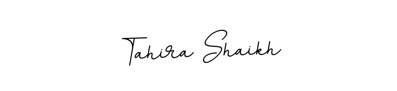 Make a beautiful signature design for name Tahira Shaikh. With this signature (BallpointsItalic-DORy9) style, you can create a handwritten signature for free. Tahira Shaikh signature style 11 images and pictures png