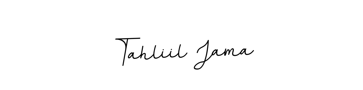 This is the best signature style for the Tahliil Jama name. Also you like these signature font (BallpointsItalic-DORy9). Mix name signature. Tahliil Jama signature style 11 images and pictures png