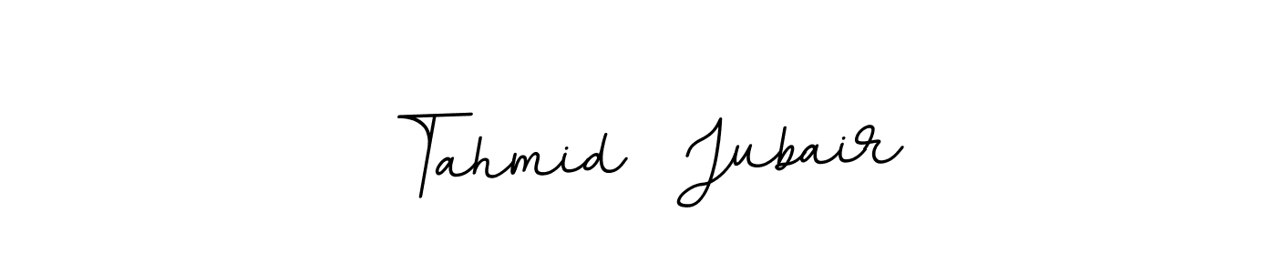 You should practise on your own different ways (BallpointsItalic-DORy9) to write your name (Tahmid  Jubair) in signature. don't let someone else do it for you. Tahmid  Jubair signature style 11 images and pictures png