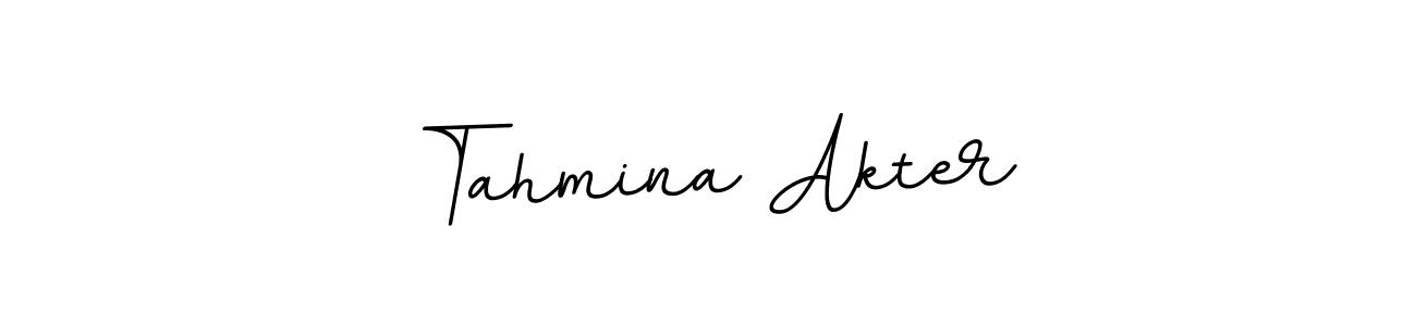 Create a beautiful signature design for name Tahmina Akter. With this signature (BallpointsItalic-DORy9) fonts, you can make a handwritten signature for free. Tahmina Akter signature style 11 images and pictures png