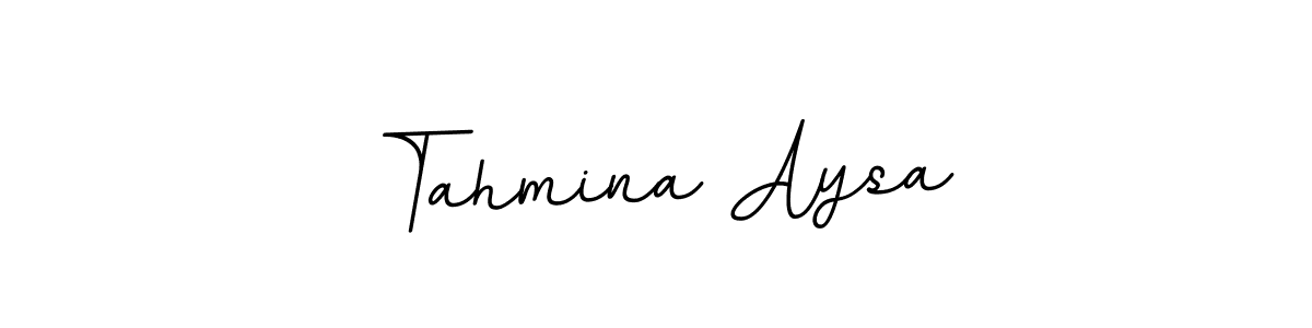 Also You can easily find your signature by using the search form. We will create Tahmina Aysa name handwritten signature images for you free of cost using BallpointsItalic-DORy9 sign style. Tahmina Aysa signature style 11 images and pictures png