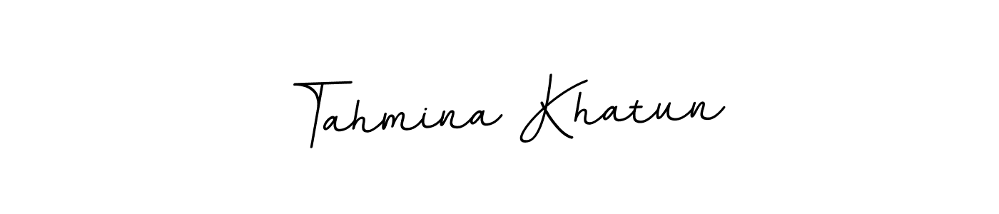 You should practise on your own different ways (BallpointsItalic-DORy9) to write your name (Tahmina Khatun) in signature. don't let someone else do it for you. Tahmina Khatun signature style 11 images and pictures png