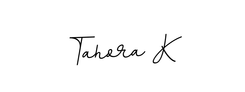 It looks lik you need a new signature style for name Tahora K. Design unique handwritten (BallpointsItalic-DORy9) signature with our free signature maker in just a few clicks. Tahora K signature style 11 images and pictures png