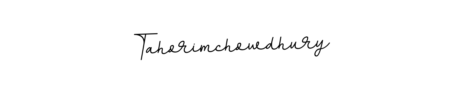 How to make Tahorimchowdhury name signature. Use BallpointsItalic-DORy9 style for creating short signs online. This is the latest handwritten sign. Tahorimchowdhury signature style 11 images and pictures png