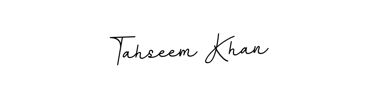 How to make Tahseem Khan name signature. Use BallpointsItalic-DORy9 style for creating short signs online. This is the latest handwritten sign. Tahseem Khan signature style 11 images and pictures png