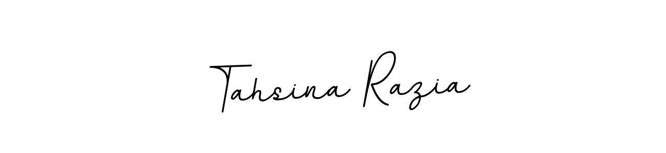 You should practise on your own different ways (BallpointsItalic-DORy9) to write your name (Tahsina Razia) in signature. don't let someone else do it for you. Tahsina Razia signature style 11 images and pictures png