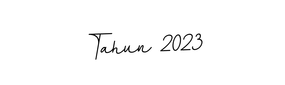 Once you've used our free online signature maker to create your best signature BallpointsItalic-DORy9 style, it's time to enjoy all of the benefits that Tahun 2023 name signing documents. Tahun 2023 signature style 11 images and pictures png