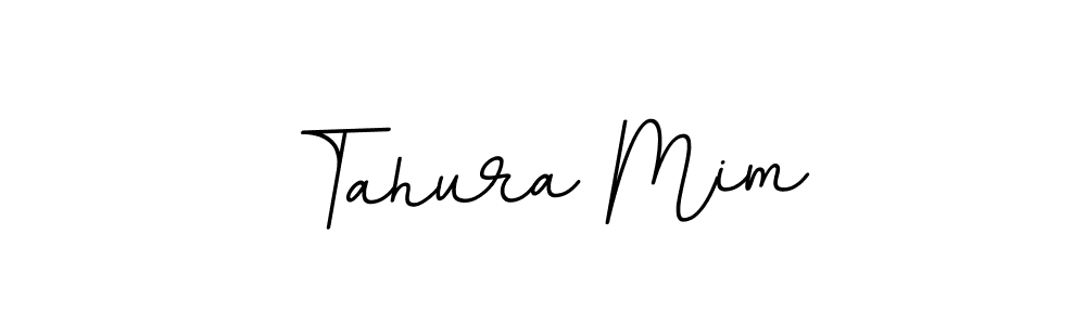 You should practise on your own different ways (BallpointsItalic-DORy9) to write your name (Tahura Mim) in signature. don't let someone else do it for you. Tahura Mim signature style 11 images and pictures png