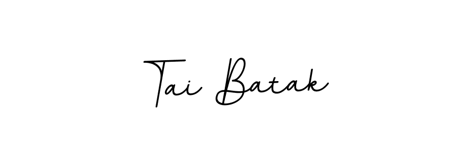 Use a signature maker to create a handwritten signature online. With this signature software, you can design (BallpointsItalic-DORy9) your own signature for name Tai Batak. Tai Batak signature style 11 images and pictures png