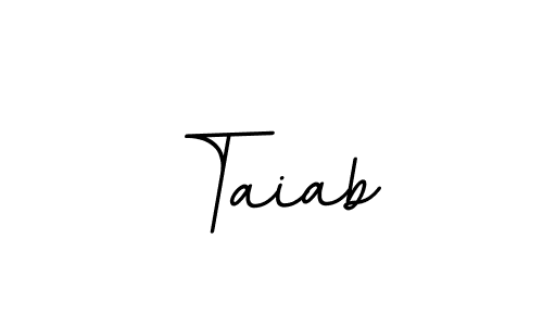 How to make Taiab name signature. Use BallpointsItalic-DORy9 style for creating short signs online. This is the latest handwritten sign. Taiab signature style 11 images and pictures png