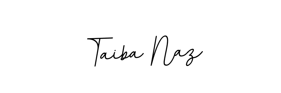How to make Taiba Naz name signature. Use BallpointsItalic-DORy9 style for creating short signs online. This is the latest handwritten sign. Taiba Naz signature style 11 images and pictures png