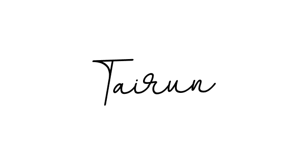 Design your own signature with our free online signature maker. With this signature software, you can create a handwritten (BallpointsItalic-DORy9) signature for name Tairun. Tairun signature style 11 images and pictures png