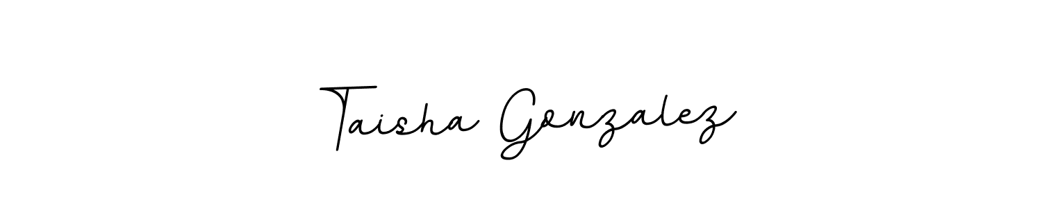 Design your own signature with our free online signature maker. With this signature software, you can create a handwritten (BallpointsItalic-DORy9) signature for name Taisha Gonzalez. Taisha Gonzalez signature style 11 images and pictures png