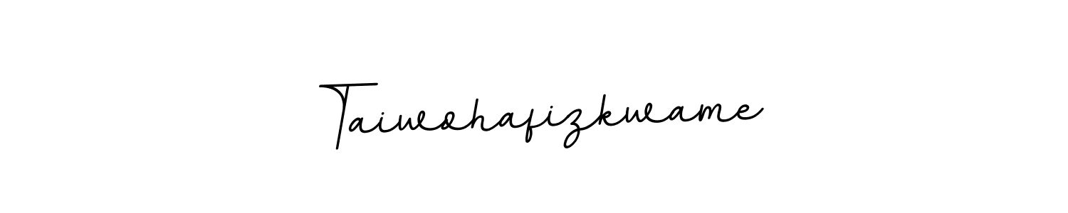 Design your own signature with our free online signature maker. With this signature software, you can create a handwritten (BallpointsItalic-DORy9) signature for name Taiwohafizkwame. Taiwohafizkwame signature style 11 images and pictures png