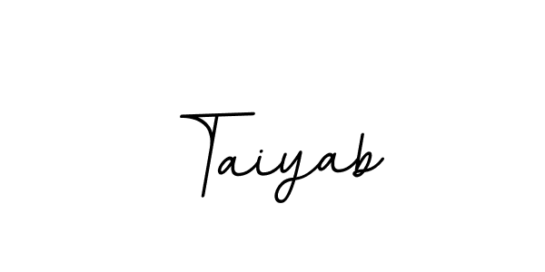 It looks lik you need a new signature style for name Taiyab. Design unique handwritten (BallpointsItalic-DORy9) signature with our free signature maker in just a few clicks. Taiyab signature style 11 images and pictures png