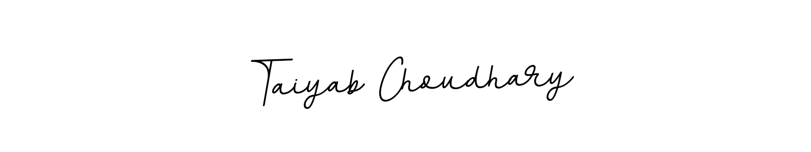 The best way (BallpointsItalic-DORy9) to make a short signature is to pick only two or three words in your name. The name Taiyab Choudhary include a total of six letters. For converting this name. Taiyab Choudhary signature style 11 images and pictures png
