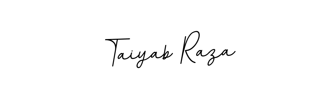Make a beautiful signature design for name Taiyab Raza. With this signature (BallpointsItalic-DORy9) style, you can create a handwritten signature for free. Taiyab Raza signature style 11 images and pictures png