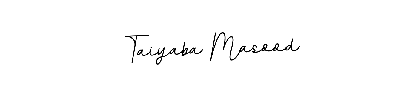 Design your own signature with our free online signature maker. With this signature software, you can create a handwritten (BallpointsItalic-DORy9) signature for name Taiyaba Masood. Taiyaba Masood signature style 11 images and pictures png