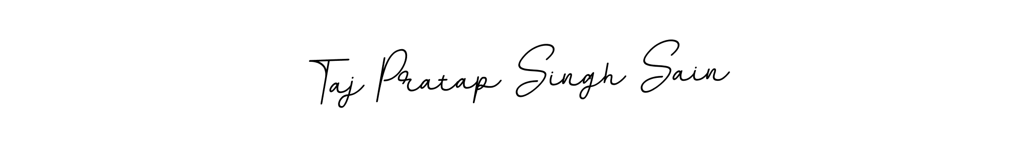 How to make Taj Pratap Singh Sain name signature. Use BallpointsItalic-DORy9 style for creating short signs online. This is the latest handwritten sign. Taj Pratap Singh Sain signature style 11 images and pictures png