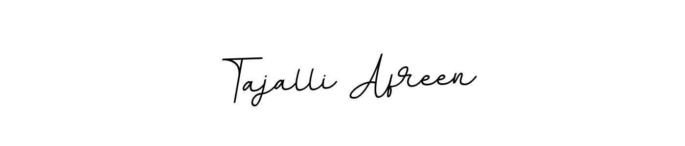 Make a beautiful signature design for name Tajalli Afreen. With this signature (BallpointsItalic-DORy9) style, you can create a handwritten signature for free. Tajalli Afreen signature style 11 images and pictures png