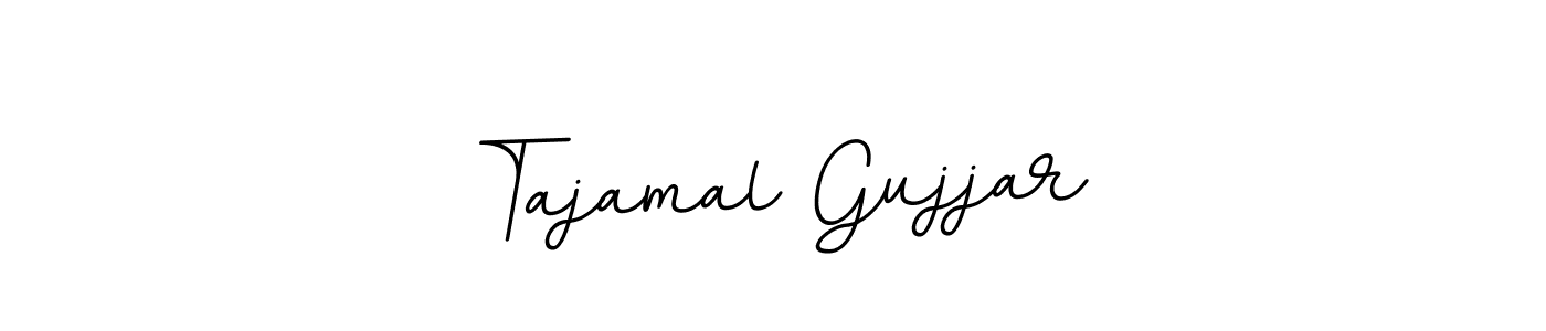 Create a beautiful signature design for name Tajamal Gujjar. With this signature (BallpointsItalic-DORy9) fonts, you can make a handwritten signature for free. Tajamal Gujjar signature style 11 images and pictures png