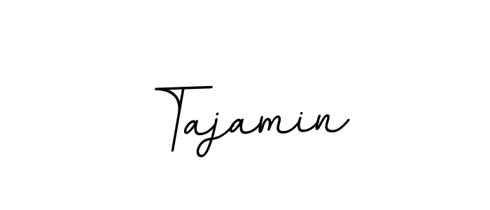 Create a beautiful signature design for name Tajamin. With this signature (BallpointsItalic-DORy9) fonts, you can make a handwritten signature for free. Tajamin signature style 11 images and pictures png