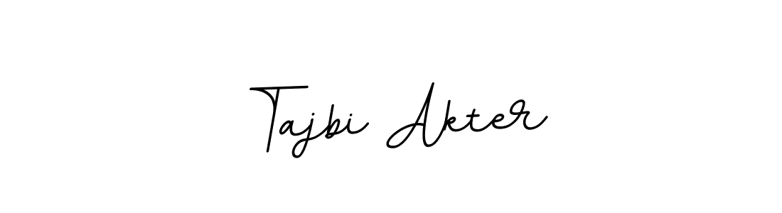 Create a beautiful signature design for name Tajbi Akter. With this signature (BallpointsItalic-DORy9) fonts, you can make a handwritten signature for free. Tajbi Akter signature style 11 images and pictures png