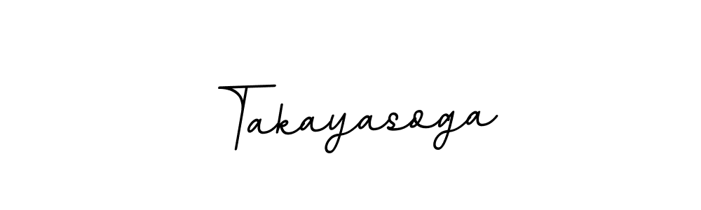 Use a signature maker to create a handwritten signature online. With this signature software, you can design (BallpointsItalic-DORy9) your own signature for name Takayasoga. Takayasoga signature style 11 images and pictures png