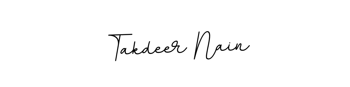 Create a beautiful signature design for name Takdeer Nain. With this signature (BallpointsItalic-DORy9) fonts, you can make a handwritten signature for free. Takdeer Nain signature style 11 images and pictures png