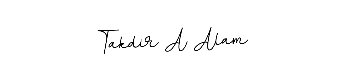 Make a beautiful signature design for name Takdir A Alam. With this signature (BallpointsItalic-DORy9) style, you can create a handwritten signature for free. Takdir A Alam signature style 11 images and pictures png