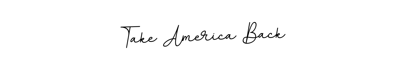 The best way (BallpointsItalic-DORy9) to make a short signature is to pick only two or three words in your name. The name Take America Back include a total of six letters. For converting this name. Take America Back signature style 11 images and pictures png