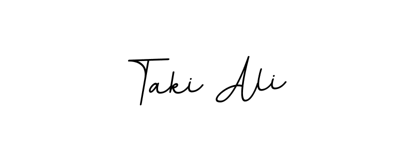 Use a signature maker to create a handwritten signature online. With this signature software, you can design (BallpointsItalic-DORy9) your own signature for name Taki Ali. Taki Ali signature style 11 images and pictures png