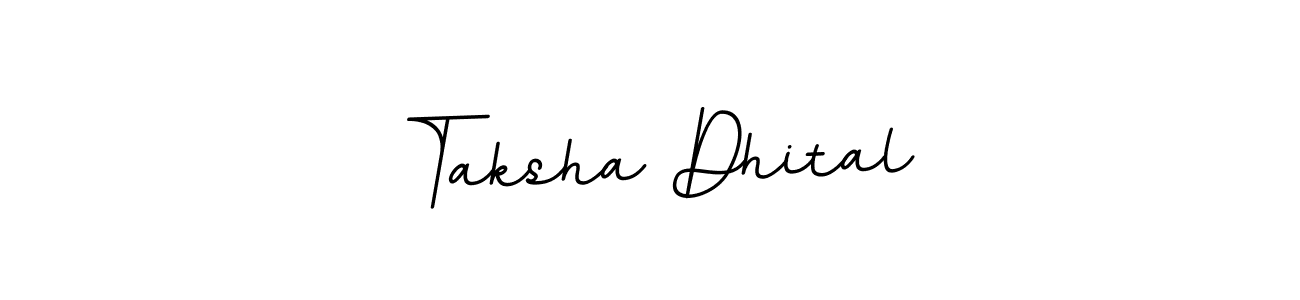 Make a beautiful signature design for name Taksha Dhital. With this signature (BallpointsItalic-DORy9) style, you can create a handwritten signature for free. Taksha Dhital signature style 11 images and pictures png