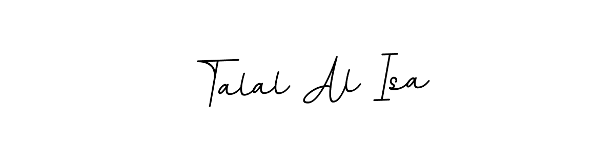 This is the best signature style for the Talal Al Isa name. Also you like these signature font (BallpointsItalic-DORy9). Mix name signature. Talal Al Isa signature style 11 images and pictures png