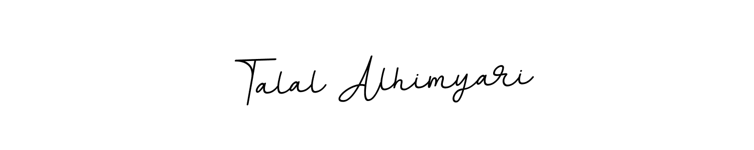 This is the best signature style for the Talal Alhimyari name. Also you like these signature font (BallpointsItalic-DORy9). Mix name signature. Talal Alhimyari signature style 11 images and pictures png