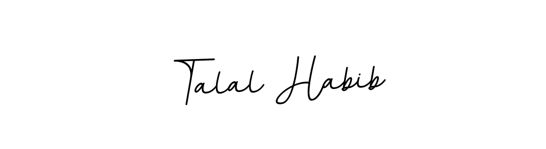 This is the best signature style for the Talal Habib name. Also you like these signature font (BallpointsItalic-DORy9). Mix name signature. Talal Habib signature style 11 images and pictures png