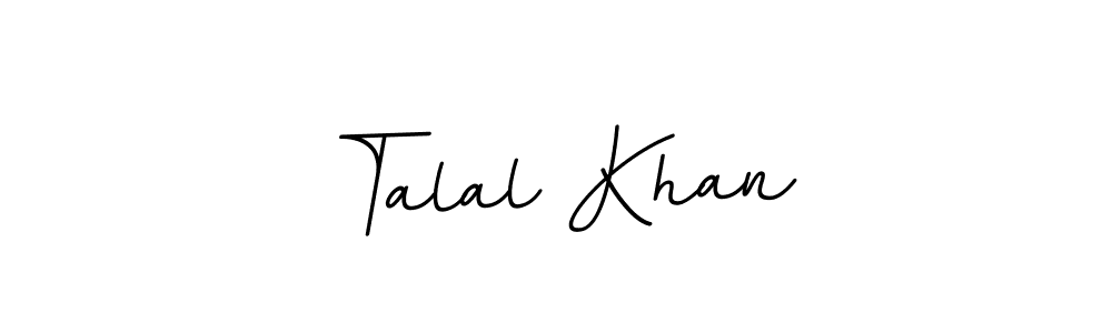 Design your own signature with our free online signature maker. With this signature software, you can create a handwritten (BallpointsItalic-DORy9) signature for name Talal Khan. Talal Khan signature style 11 images and pictures png