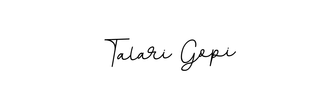 Design your own signature with our free online signature maker. With this signature software, you can create a handwritten (BallpointsItalic-DORy9) signature for name Talari Gopi. Talari Gopi signature style 11 images and pictures png