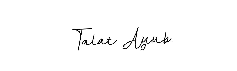 Make a beautiful signature design for name Talat Ayub. With this signature (BallpointsItalic-DORy9) style, you can create a handwritten signature for free. Talat Ayub signature style 11 images and pictures png