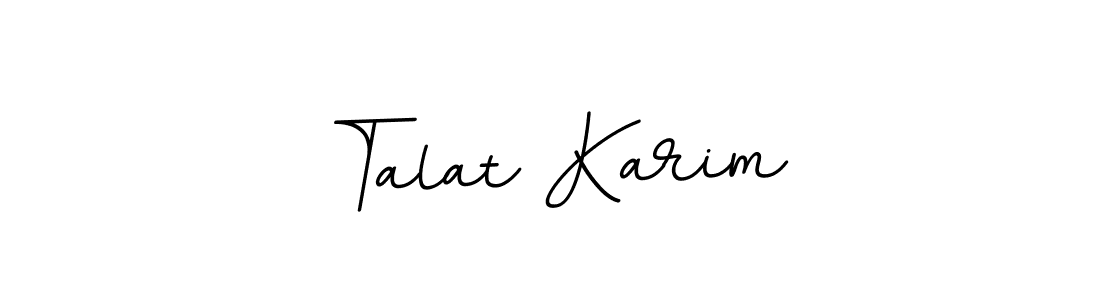 You should practise on your own different ways (BallpointsItalic-DORy9) to write your name (Talat Karim) in signature. don't let someone else do it for you. Talat Karim signature style 11 images and pictures png